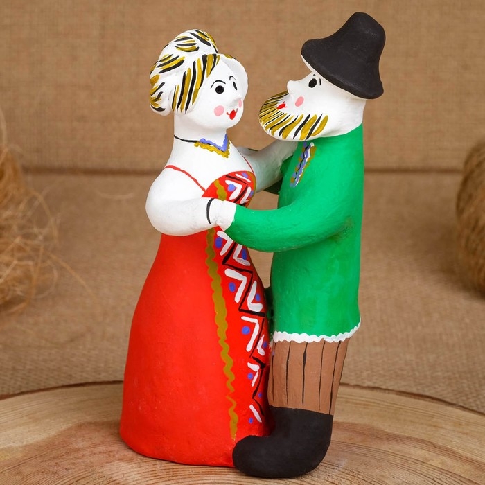 Сувенир «Парочка», 8×10×14 см, каргопольская игрушка, микс Сувенир «Парочка», 8×10×14 см, каргопольская игрушка, микс