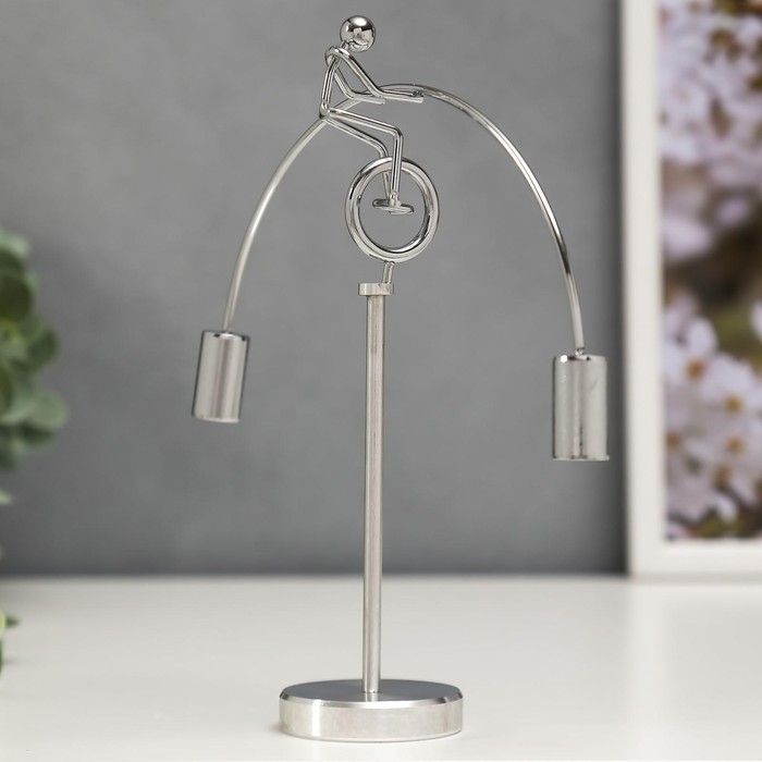 Маятник металл Маятник металл "Человечек-эквилибрист на колесе" 20,5х18х4,8 см