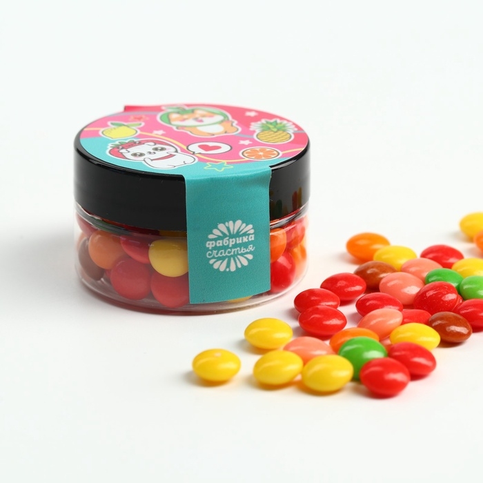 Драже в банке Драже в банке "Зверюшки", 25 г