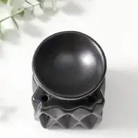 Аромалампа для эфирных масел &laquo;Грани. Куб&raquo;, чёрные, 8&times;8&times;9.5 см