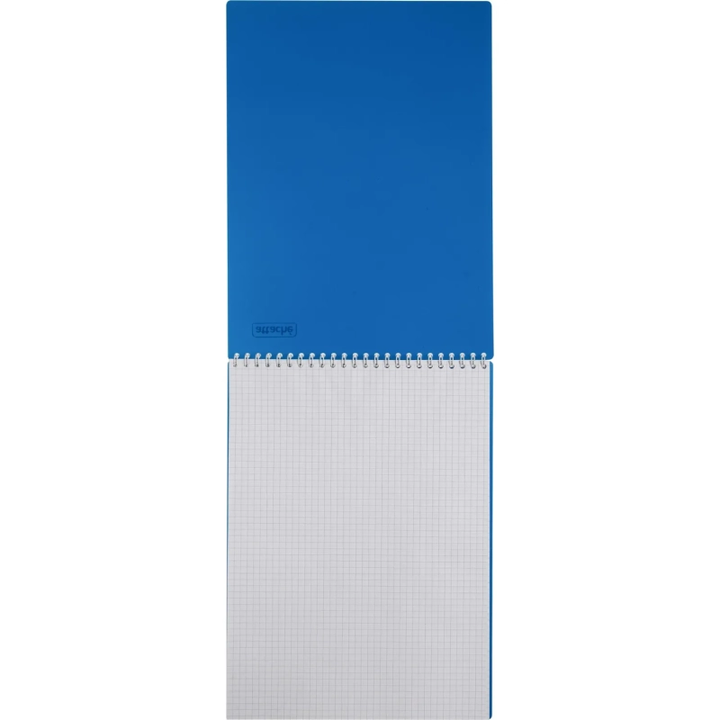 Блокнот на спирали А4 80л  Attache клетка, обложка Plastic