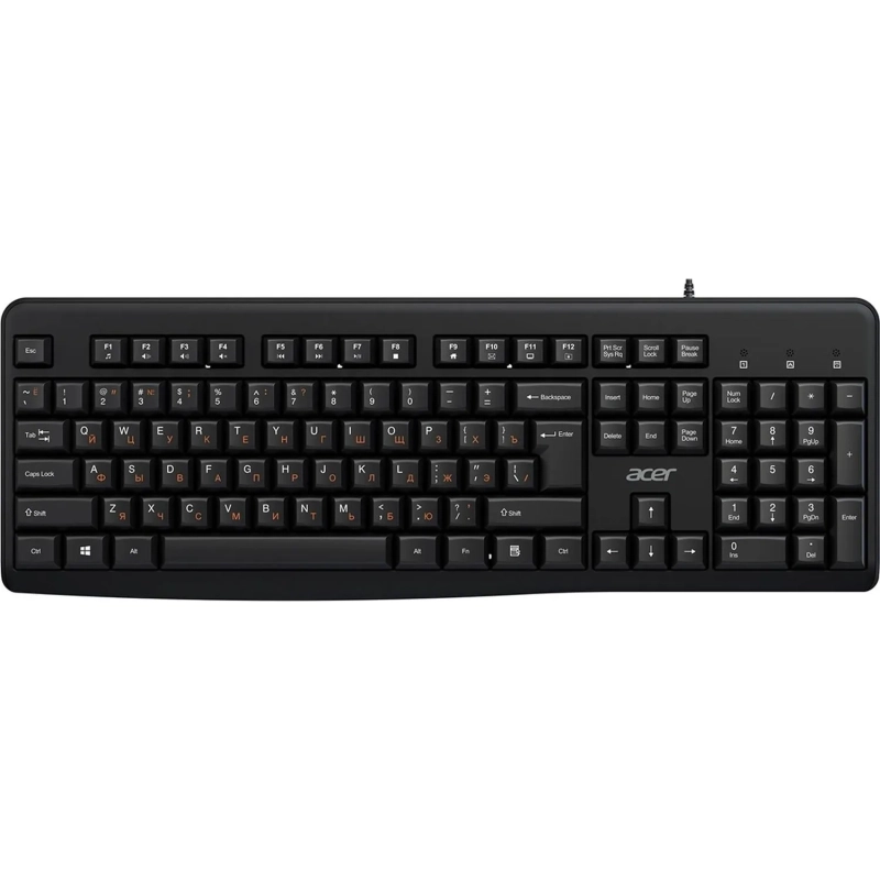 Клавиатура Acer OKW500 черный USB Multimedia (ZL.KBDEE.01T) каб.:1.8м