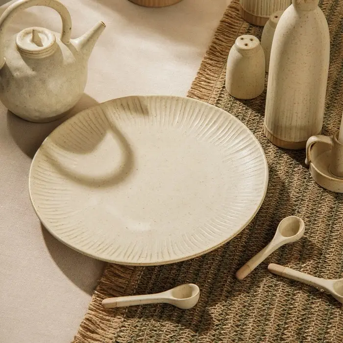 Тарелка SL Home &laquo;Виенто&raquo;, d=28 см, керамика, бежевая