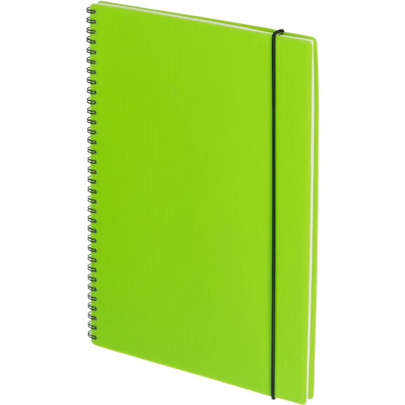 Бизнес-тетрадь Тетрадь Attache Neon А4 96л кл.спираль обл.пластик зеленый
