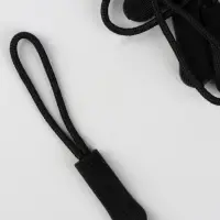 Язычок - пуллер для молнии, 2.5 см, 6&times;0.8 см, 10 шт., чёрный