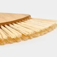 Щетка с совком "Meli", бамбуковая ручка, цвет черный 20х19 см Щетка с совком "Meli", бамбуковая ручка, цвет черный 20х19 см