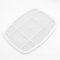 Туалет для кошек &laquo;Айша&raquo; S, 45&times;35&times;18.5 с, с высоким бортом и сеткой, пластик, оранжевый