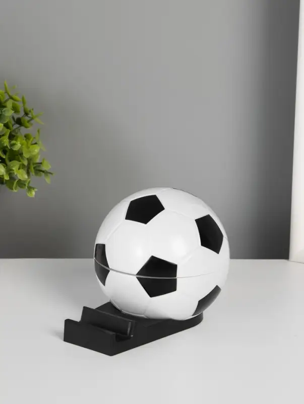 Ночник подставка под телефон "Футбольный мяч" 4хLED 3Вт 5V USB АКБ 2 режима 9,5х12,5х10 см   1091621