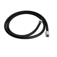 Душевой шланг ZEIN Z09PB, 150 см, антиперекручивание, латунные гайки, черный, Имп/Имп