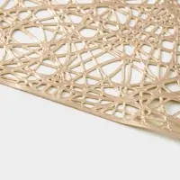 Дорожка на стол Доляна &laquo;Паутинка&raquo;, 30&times;150 см, золотая