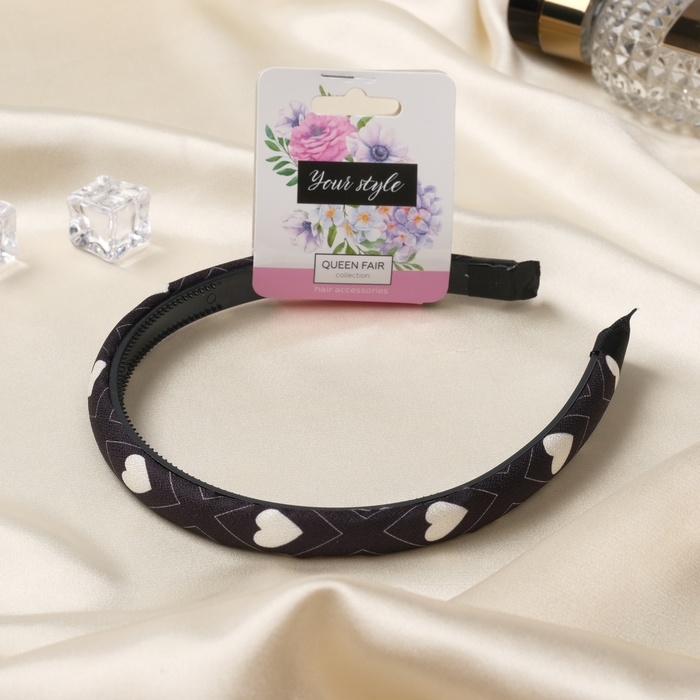 Ободок для волос Ободок для волос "Ширли" сердца, 1 см, микс