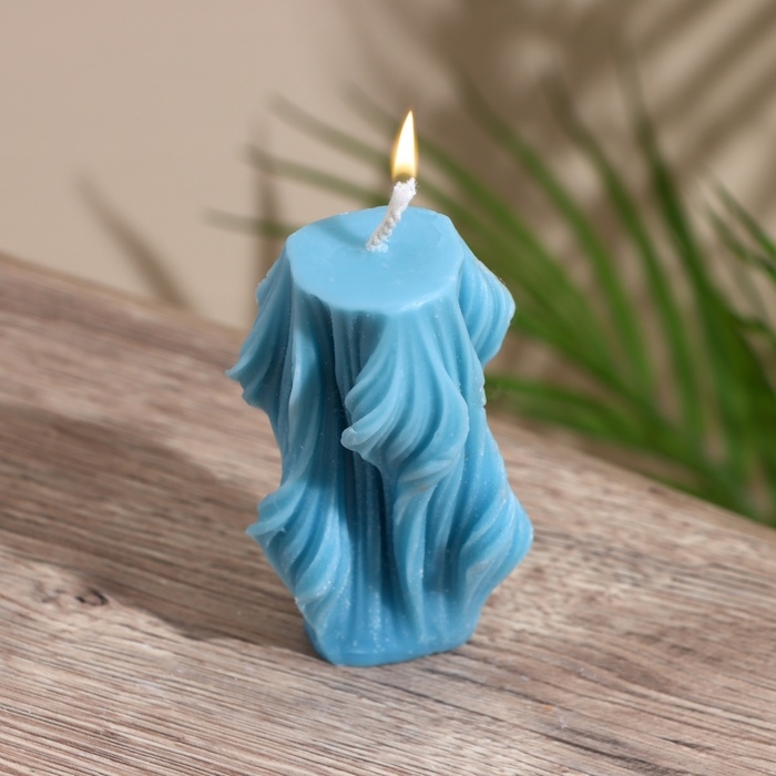 Свеча  Свеча "Вуаль" 5х5х8 см, соевый воск,микс