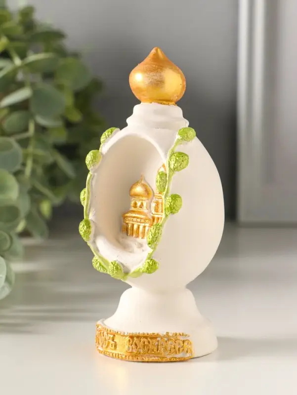 Фигурка гипс &laquo;Яйцо с куполом&raquo;, 11&times;5 см
