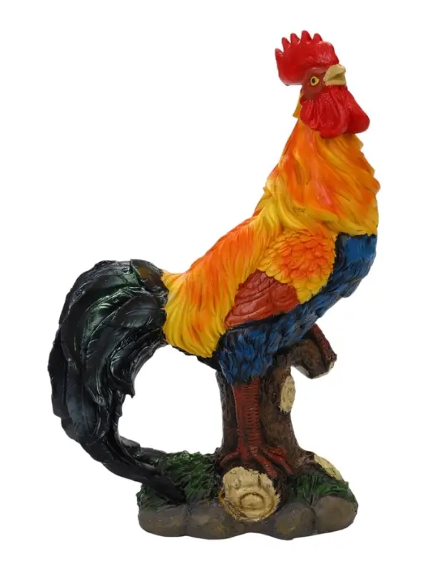 Садовая фигура из полистоуна &laquo;Петух&raquo;, 26&times;12&times;40 см