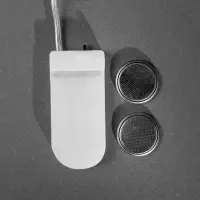 Гирлянда &laquo;Нить&raquo; 5 м роса, IP20, серебристая нить, 50 LED, батарейки CR2032&times;2 (в комплекте), свечение белое