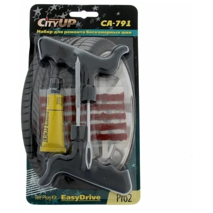 Набор для ремонта бескамерных шин City-UP, CA-791 Набор для ремонта бескамерных шин City-UP, CA-791