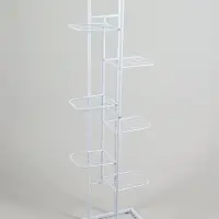 Подставка для цветов Greengo, 8 полок, 43&times;22&times;141 см, напольная, металл, белая