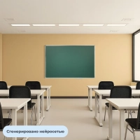 Доска магнитно-меловая 100х150см Attache лак, алюмин., рама