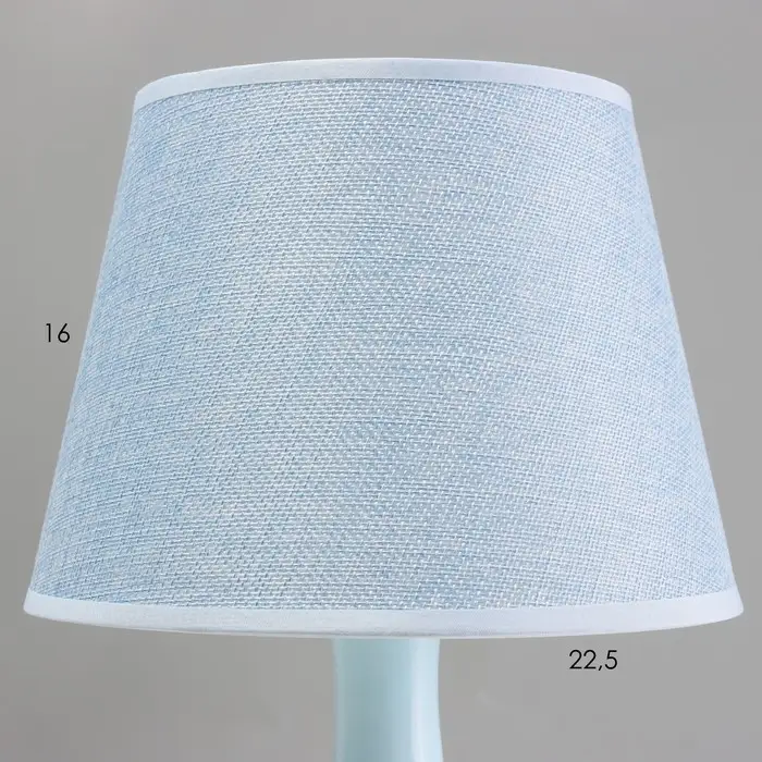Лампа настольная RISALUX &laquo;Бирюза&raquo;, Е14, 40 Вт, голубая, 22&times;22&times;38 см