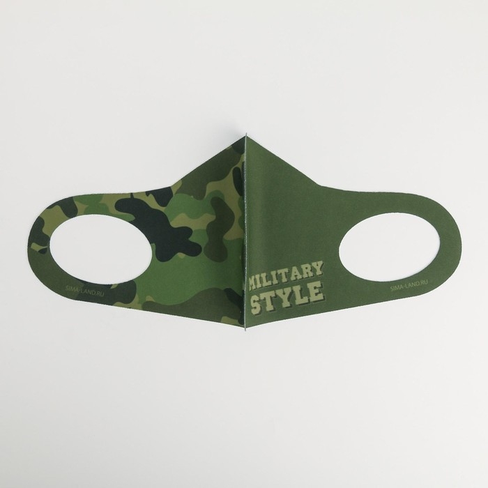 Маска из неопрена многоразовая,  Маска из неопрена многоразовая, "Милитари"