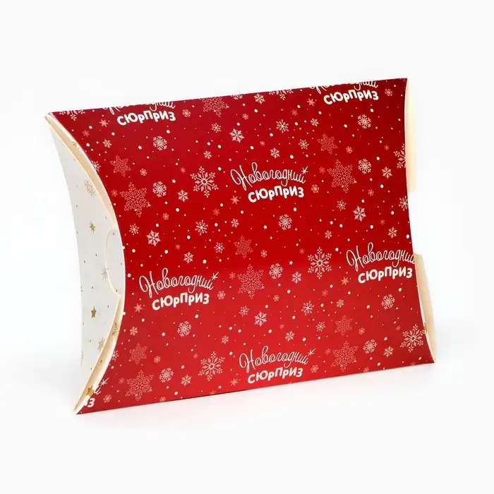 Коробка складная, подарочная новогодняя «Новогодний сюрприз» 19×14×4 см Коробка складная, подарочная новогодняя «Новогодний сюрприз» 19×14×4 см