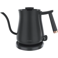 Чайник HYK-S5500 0.7л. 1000Вт черный (металл)