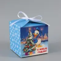 Коробка подарочная самосборная &laquo;С Новым годом&raquo;, 12&times;12&times;12 см