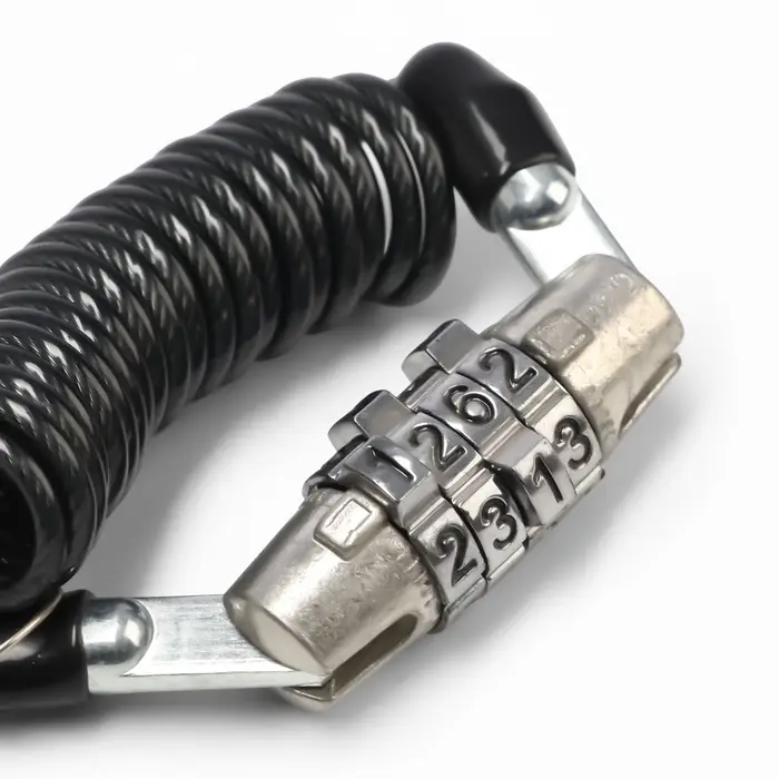 Замок навесной велосипедный LOCKLAND, пружинный, 3&times;1200 мм, кодовый замок