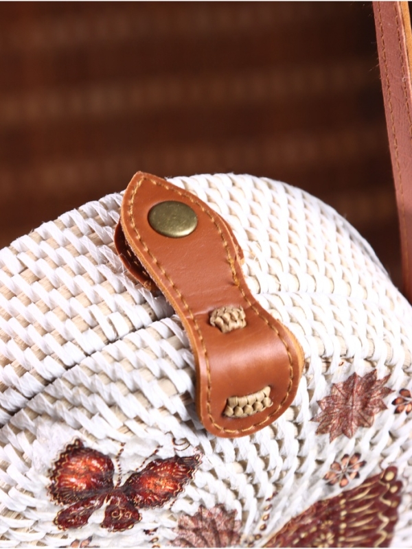 Сумка плетеная ротанг "Бабочка", 15х6х60 см