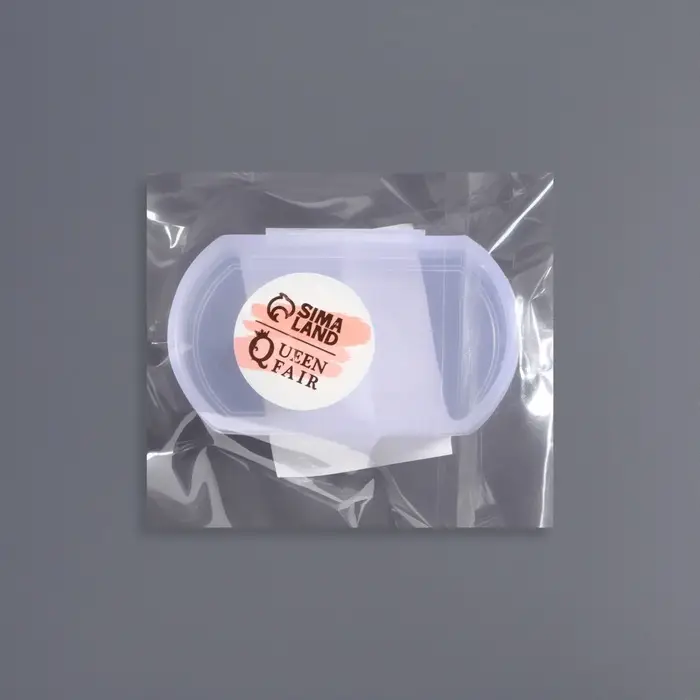 Органайзер для хранения мелочей, 2 секции, 5.7×3.5×1.3 см, прозрачный Органайзер для хранения мелочей, 2 секции, 5.7×3.5×1.3 см, прозрачный