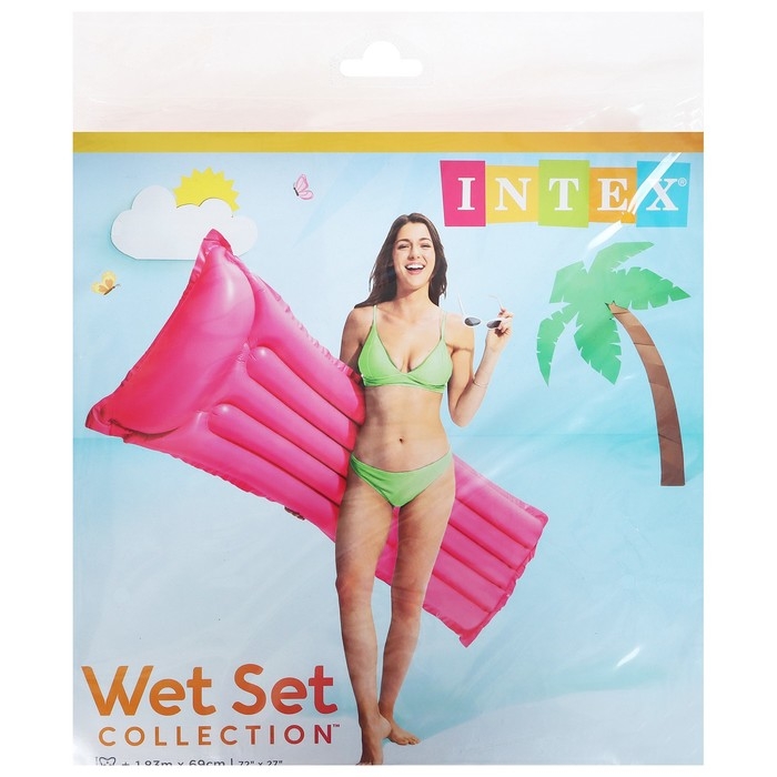 Матрас пляжный «Океан», 183 х 69 см, цвет МИКС, 59703NP INTEX Матрас пляжный «Океан», 183 х 69 см, цвет МИКС, 59703NP INTEX