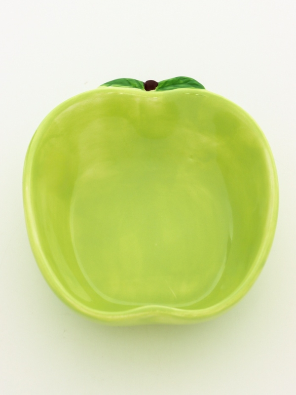 Миска керамическая для грызунов  Миска керамическая для грызунов "Зелёное яблоко" 8,5 х 13 х 4 см