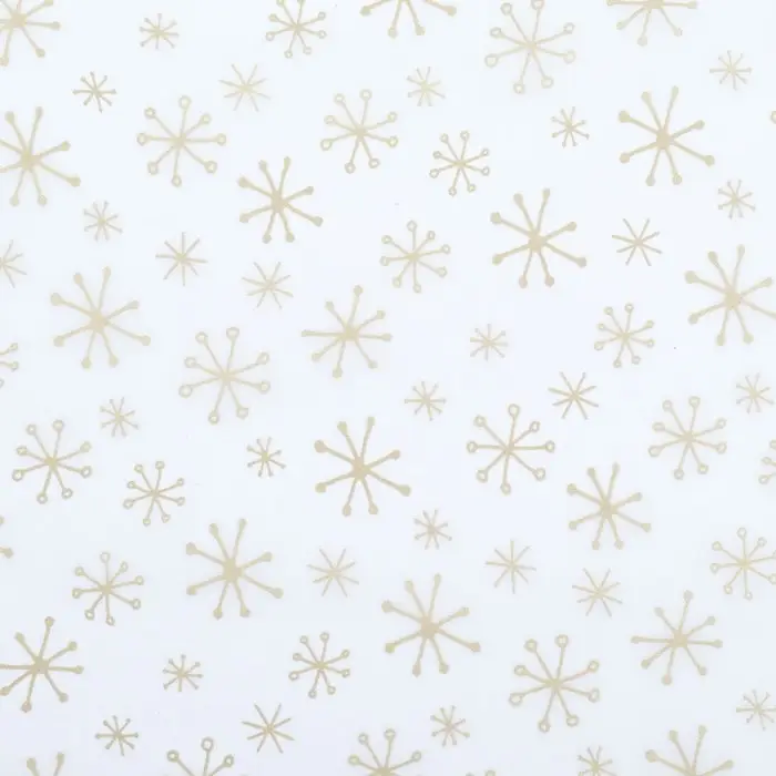 Бумага упаковочная тишью "Снежинки",50 х 66 см