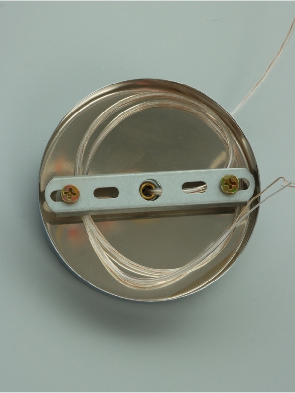 Светильник «Кейти» 1х40Вт Е27 серебро 14х14х29,5+100см