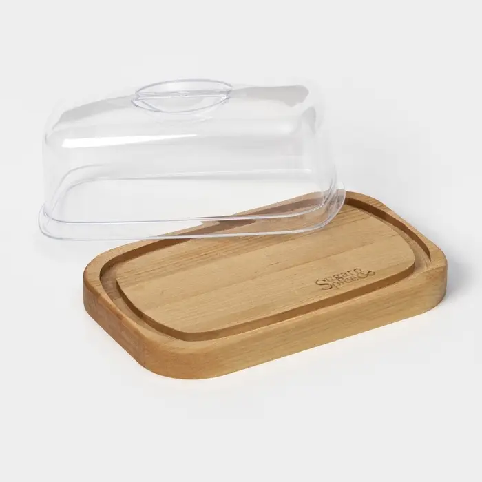 Маслёнка Rosemary, дерево, 17&times;11&times;6.5 см