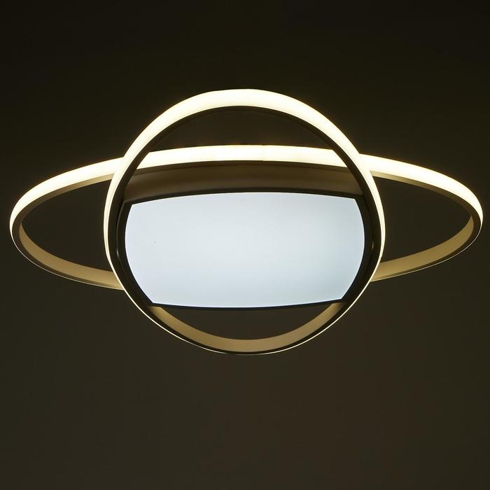 Люстра с ПДУ 1221/1WT LED 90Вт 3000-6000К белый 50х50х9 см BayerLux