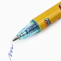 Ручка пластик пиши-стирай автоматическая Boom!, синяя паста 0.7 мм