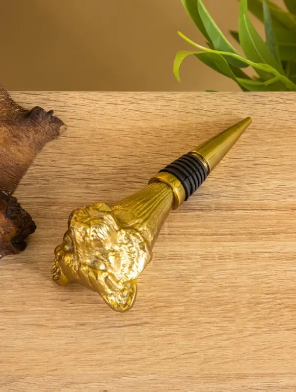 Пробка для бутылок  Пробка для бутылок "Лев" 5х5х13 см, алюминий