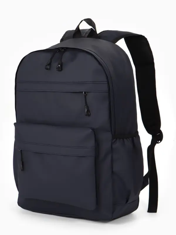 Рюкзак 31*14*46 см, 1 отд, 5 н/карм, Однотон, Водонепрон. т.синий