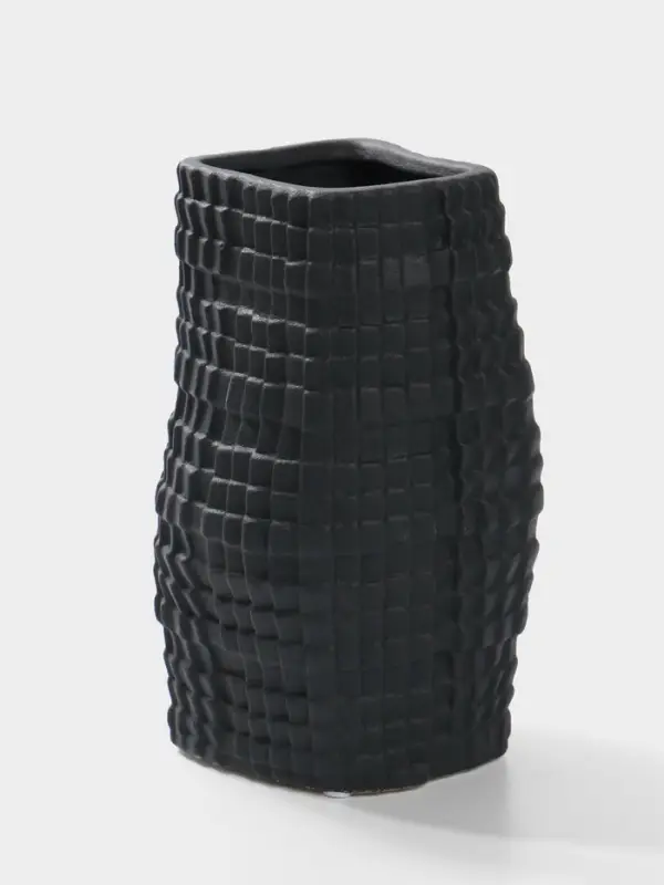 Ваза для цветов &laquo;Джорадо&raquo;, 20&times;11 см, керамика, чёрная