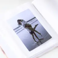 Фотоальбом на 40 фото 13х18 см "Новогодние колокольчики" в коробке тисн.золото 5х18х20,8 см   108762