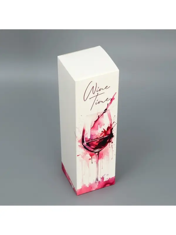 Коробка подарочная складная, упаковка, &laquo;Время пить вино&raquo;, 9&times;32&times;9 см
