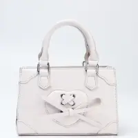 Сумка женская тоут на молнии, 20&times;8&times;14 см, белая