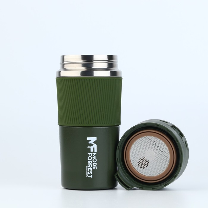 Термостакан с кнопкой MODE FORREST, 380 мл, цвет зеленый, сохраняет тепло 6-8 ч 9455518 10474 Термостакан с кнопкой MODE FORREST, 380 мл, цвет зеленый, сохраняет тепло 6-8 ч 9455518 10474