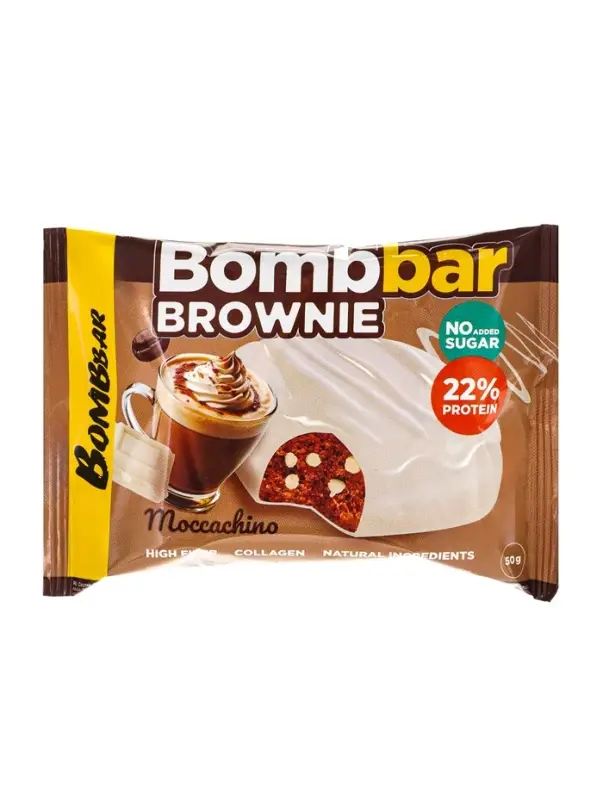 ТМ  ТМ "BOMBBAR" Печенье глазированное "Брауни моккачино" 50 г