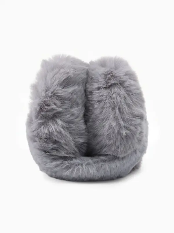 Меховые наушники складные женские MINAKU, серые, размер 54-58 Меховые наушники складные женские MINAKU, серые, размер 54-58