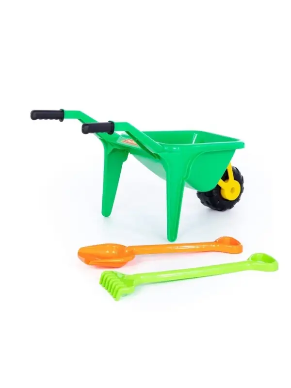 Набор игрушек для песочницы &laquo;Садовод&raquo;, 3 предмета: тачка, лопата, грабли, МИКС