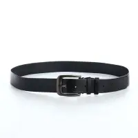 Ремень мужской, ширина 3.5 см, винт, один прокол, пряжка металл, чёрный