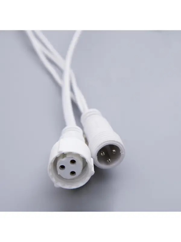 Гирлянда &laquo;Бахрома&raquo; 3&times;0.6 м, IP44, УМС, белая нить, 160 SMD-LED, свечение мульти, 220 В