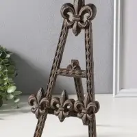 Подставка-держатель для книг чугун "Геральдическая лилия" 16х18х29 см